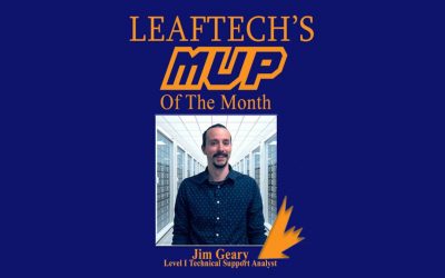 LeafTech Customer Service Department MVP for August – Jim Geary